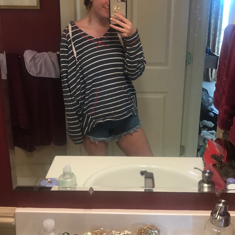 Columbia striped hoodie xl